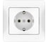 Розетка Systeme Electric GLOSSA с заземлением, 16А, в сборе, быстрозажим. клем., БЕЛЫЙ GSL000142S 15 шт 13606482110103 2