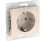 Розетка Systeme Electric GLOSSA с заземлением, 16А, мех., быстрозажим. клем., БЕЖЕВЫЙ GSL000243S 20 шт 13606482110257 1