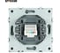Розетка STEKKER компьютерная 1-местная RJ-45, механизм, серия Эмили, RST00-5117-09, антрацит, soft touch, 49925 11