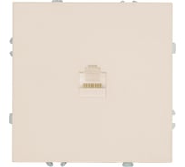 Розетка STEKKER компьютерная 1-местная RJ-45, механизм, серия Эмили, RST00-5117-08, кашемир, soft touch, 49899