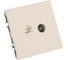 Розетка STEKKER TV + компьютерная RJ-45, механизм, серия Эмили, RST00-5106-08, кашемир, soft touch 49898 2