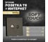 Розетка STEKKER TV + компьютерная RJ-45, механизм, серия Эмили, RST00-5106-09, антрацит, soft touch 49924 2