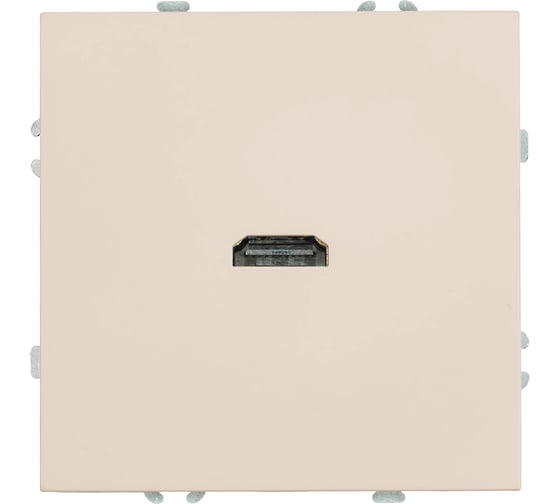 Розетка STEKKER HDMI 2.0 Type A, механизм, серия Эмили, RST00-5118-08, кашемир, soft touch 50169 1