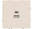 Розетка STEKKER 2-местная USB + Type C, механизм, 250В, 20W, серия Эмили, RST10-5115-08, кашемир, soft touch 49905 1