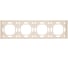 Рамка 4-местная STEKKER Эмили, PFR00-5004-08, кашемир, soft touch 49913 1
