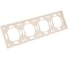 Рамка 4-местная STEKKER Эмили, PFR00-5004-08, кашемир, soft touch 49913 2