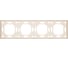 Рамка 4-местная STEKKER Эмили, PFR00-5004-08, кашемир, soft touch 49913 4