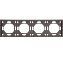 Рамка 4-местная STEKKER Эмили, PFR00-5004-09, антрацит, soft touch 49939