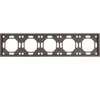 Рамка 5-местная STEKKER Эмили, PFR00-5005-09, антрацит, soft touch 49940