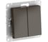2-клавишный переключатель Systeme Electric ATLASDESIGN сх.6/2, 10АХ, быстрозажимные клеммы, мокко ATN000665S 10 шт 13606482109091 2