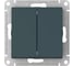2-клавишный выключатель Systeme Electric ATLASDESIGN сх.5, 10АХ, быстрозажимные клеммы, изумруд ATN000851S 5 шт 13606482108612 2