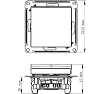 1-клавишный переключатель Systeme Electric ATLASDESIGN AQUA IP44, сх.6, 10АХ, быстрозажимные клеммы, белый ATN440161S 20 шт 13606482109381