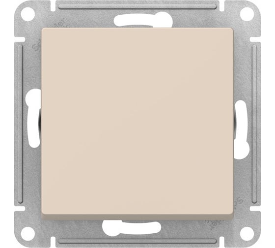 1-клавишный переключатель Systeme Electric GLOSSA сх.6, 10АХ, быстрозажимные клеммы, бежевый GSL000261S 20 шт 13606482111308 1