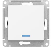 1-клавишный переключатель Systeme Electric GLOSSA с подсветкой, сх.6а, 10АХ, быстрозажимные клеммы, белый GSL000163S 20 шт 13606482111438