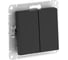 2-клавишный выключатель Systeme Electric ATLASDESIGN AQUA IP44, сх.5, 10АХ, быстрозажимные клеммы, карбон ATN441051S 5 шт 4690201026204 1