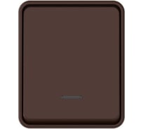 Выключатель с подсветкой Systeme Electric 1-клавишный ATLASDESIGN PROFI, коричневый, IP54, открытый монтаж, 10 АХ, ATN546013, 12 шт, 4690201042495
