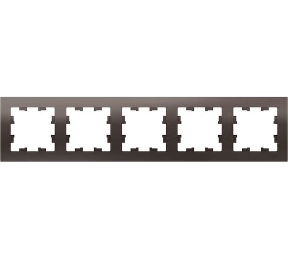Рамка 5-местная Systeme Electric (Schneider Electric) ATLAS DESIGN универсальная мокко ATN000605 1240353 5 шт 53606489701982 1