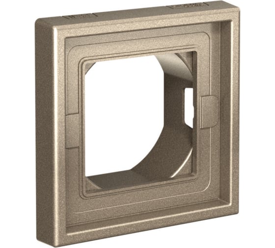 1-постовая рамка Systeme Electric ARTGALLERY IP44, ШАМПАНЬ GAL440501 10 шт 4690201044154 1