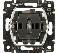 Выключатель Legrand с подсветкой Galea Life 10 A 250 В~ с зелёной лампой 0,5 мA 775600