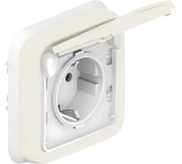 Розетка Legrand Plexo Белый с/з с крышкой винтовой зажим внутренний монтаж в сборе IP55 69869 069869