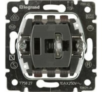 Переключатель Legrand промежуточный с подсветкой Galea Life 10 A 250 В~ с зелёной лампой 0,5 мА 775827