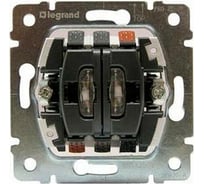 Выключатель Legrand двойной с подсветкой на обе цепи Galea Life 10 A 250 В~ 775825