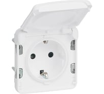 Розетка Legrand антибакт. покрытие Программа Plexo немецкий стандарт 2К+З 16 A 250 В модульный белый 070722