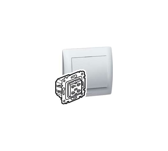 Кнопочный светорегулятор Legrand Galea Life 40-400 Вт для всех видов нагрузки 775652