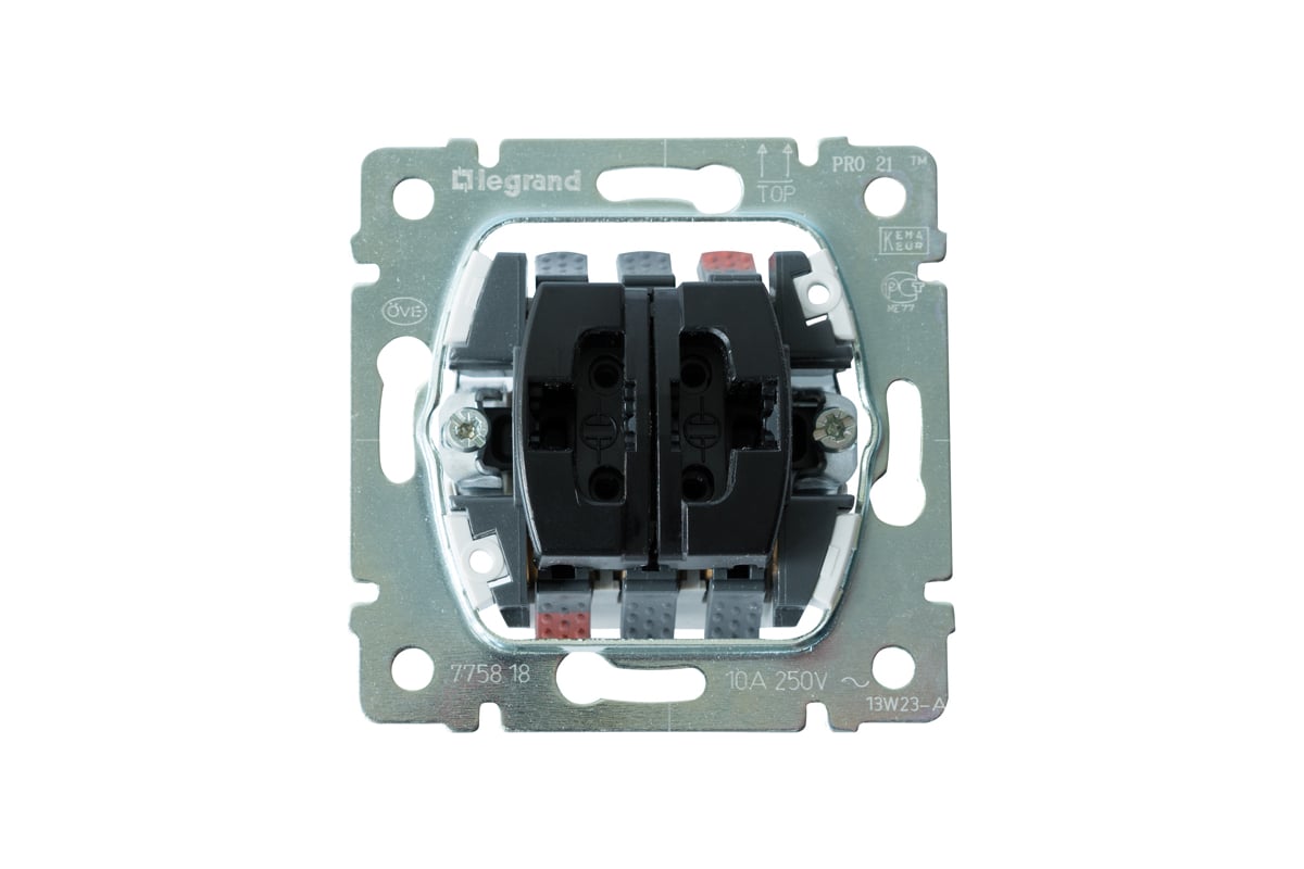 Выключатель Legrand без фиксации с двумя переключающими контактами ...