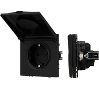 Механизм розетки влагозащищённый Arlight SCT-NOBE-MCP-SFPL-BK 1шт 054281