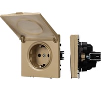 Механизм розетки влагозащищённый Arlight SCT-NOBE-MCP-SFPL-GD 1шт 054282