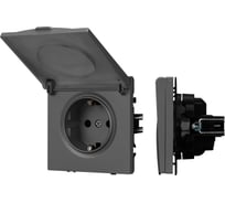 Механизм розетки влагозащищённый Arlight SCT-NOBE-MCP-SFPL-GR 1шт 054283