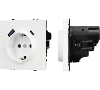 Механизм розетки с USB зарядкой Arlight SCT-NOBE-MUAC-SFPL-WH 1шт 054284