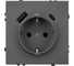 Механизм розетки с USB зарядкой Arlight SCT-NOBE-MUAC-SFPL-GR 1шт 054287 2