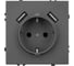 Механизм розетки с USB зарядкой Arlight SCT-NOBE-MUAA-SFPL-GR 1шт 054291 2