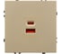 Механизм розетки с быстрой USB зарядкой Arlight SCT-NOBE-MUAC-SFPL-FC-GD 1шт 054318 2