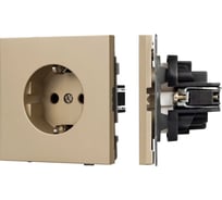 Механизм электрической розетки Arlight SCT-NOBE-MEU1-SFPL-GD 1шт 054278