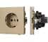 Механизм электрической розетки Arlight SCT-NOBE-MEU1-SFPL-GD 1шт 054278 1