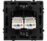 Механизм сдвоенной компьютерной розетки Arlight SCT-NOBE-MPC2-SFPL-BK 1шт 054313 3