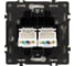 Механизм сдвоенной компьютерной розетки Arlight SCT-NOBE-MPC2-SFPL-GD 1шт 054314 3