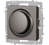 Светорегулятор Intro Accent 640107 поворотный, 600Вт 230В, IP20, СУ, графит Б0063682