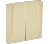 Выключатель 2-клавишный перекрестный IEK FORTE&PIANO 10А FP409 ваниль FP-V23-0-10-1-K10