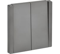 Выключатель 2-клавишный перекрестный IEK FORTE&PIANO 10А FP509 сталь FP-V23-0-10-1-K46