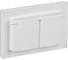 Розетка IEK BRITE 2-я с крышкой 16А в сборе IP44 РСбш12-3-44-БрАБ арктический BR-R26-16-44-K91-F 1