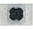 Розетка IEK BRITE 2-я с крышкой 16А в сборе IP44 РСбш12-3-44-БрАБ арктический BR-R26-16-44-K91-F 4