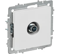 Розетка IEK BRITE TV оконечная РТВ11-0-БрАБ арктический белый BR-A10-O-K91