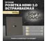 Розетка STEKKER Эмили HDMI 2.0 Type A, механизм, RST00-5118-09, антрацит, soft touch 50168 2
