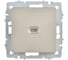 Розетка IEK BRITE USB C, 65Вт, высокоскоростная зарядка, шампань РЮ12-1-БрШ BR-U13-065-K37 2