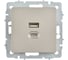 Розетка IEK BRITE USB A+C, 45Вт, высокоскоростная зарядка, шампань РЮ11-2-БрШ BR-U22-045-K37 2