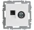 Розетка двойная IEK BRITE TV+RJ45, категория 5E, арктический белый РТВ/РК12-БрАБ BR-AK20-1-K91 2